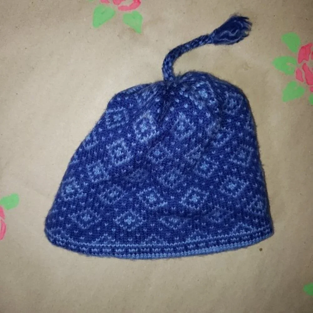 MERKLEY HEADGEAR 100% VIRGIN WOOL BLUE WINTER HAT